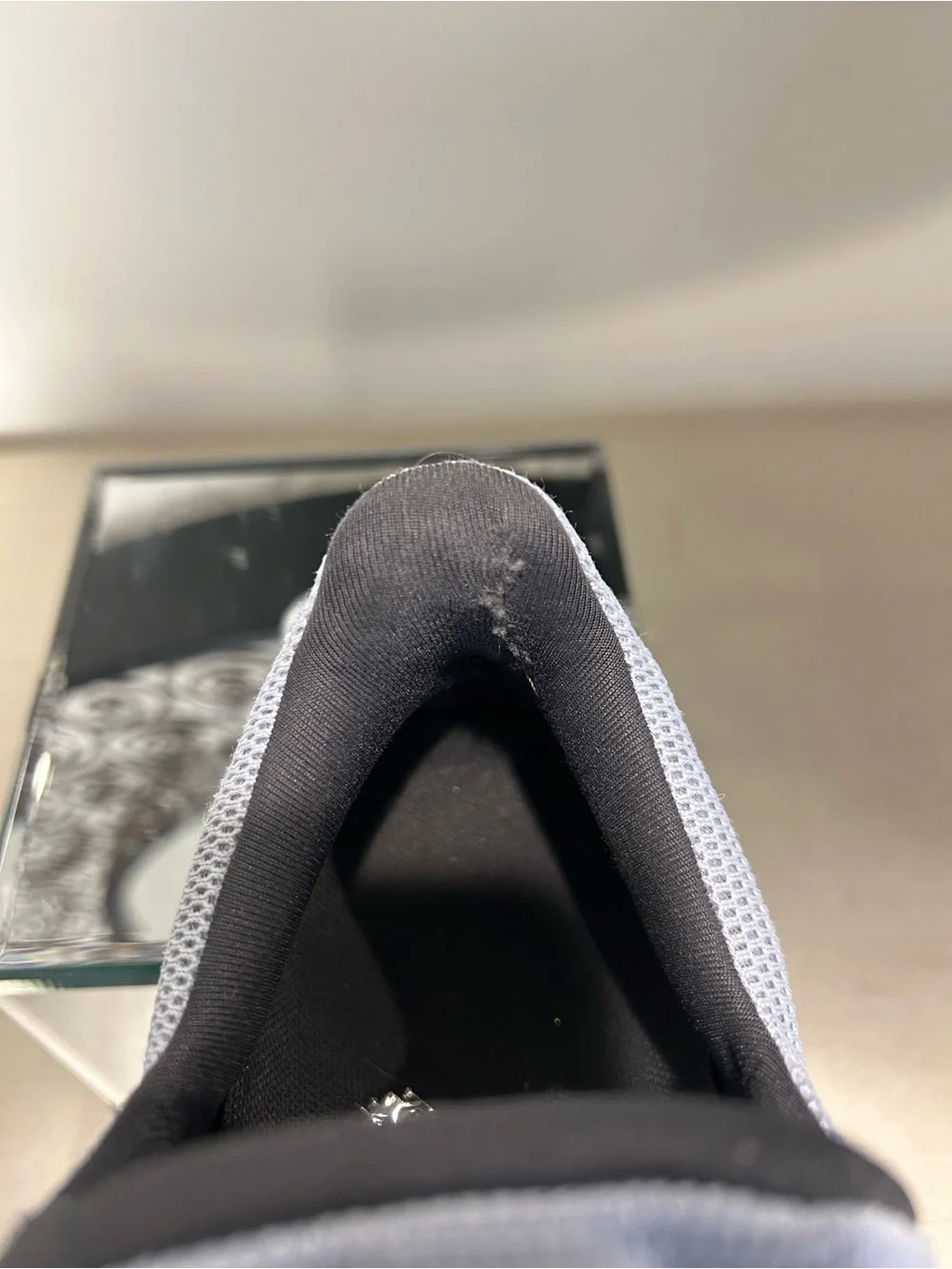 On Running women's Athletic Cloud Shoes in Light Grey with Blush Accents